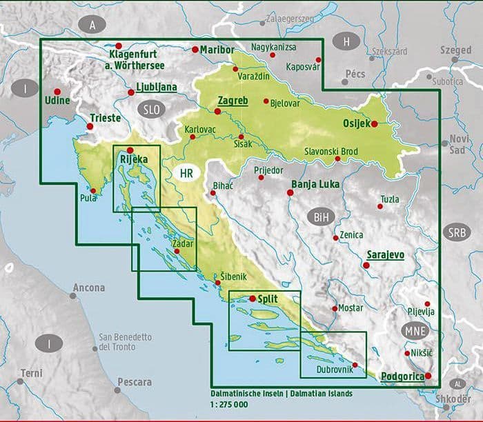 Kroatië | autokaart, wegenkaart 1:500.000 9783707921861 Freytag & Berndt Landkaarten en wegenkaarten Kroatië Kroatië | autokaart, wegenkaart 1:500.000 9783707921861 Freytag & Berndt Landkaarten en wegenkaarten Kroatië