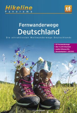 Fernwanderwege Deutschland 9783711101419  Esterbauer Hikeline wandelgidsen  Meerdaagse wandelroutes, Wandelgidsen Duitsland