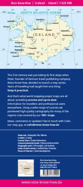 IJsland landkaart, wegenkaart 1:425.000 9783831774494 Reise Know-How Verlag WMP, World Mapping Project Landkaarten en wegenkaarten IJsland IJsland landkaart, wegenkaart 1:425.000 9783831774494 Reise Know-How Verlag WMP, World Mapping Project Landkaarten en wegenkaarten IJsland
