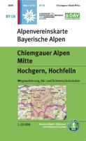 Alpenverein wandelkaart BY-18 Chiemgau, Mitte 1:25.000 9783937530987  Deutscher AlpenVerein Alpenvereinskarten  Wandelkaarten Beierse Alpen