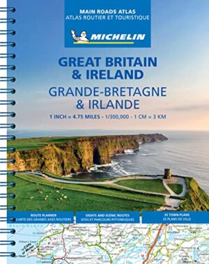 Groot Brittannië/Ierland wegenatlas 9782067235861  Michelin Wegenatlassen  Wegenatlassen Britse Eilanden, Groot-Brittannië