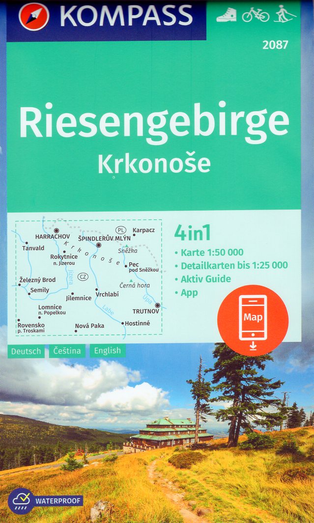 Kompass wandelkaart KP-2087 Krkonose Riesengebirge 1:50.000 9783991218951 Kompass Wandelkaarten Wandelkaarten Reuzengebergte, Noord-Tsjechië Kompass wandelkaart KP-2087 Krkonose Riesengebirge 1:50.000 9783991218951 Kompass Wandelkaarten Wandelkaarten Reuzengebergte, Noord-Tsjechië