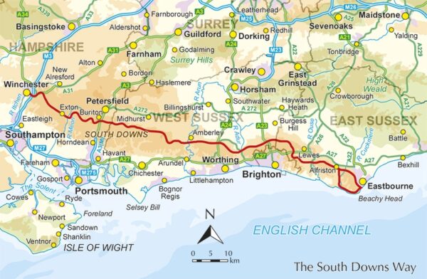 South Downs Way, walking the | wandelgids 9781786311610 Reynolds Cicerone Press   Meerdaagse wandelroutes, Wandelgidsen Zuidoost-Engeland