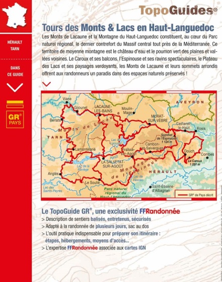 TG-3481 Tours des monts et lacs en Haut-Languedoc| wandelgids 9782751412660 FFRP topoguides à grande randonnée Meerdaagse wandelroutes, Wandelgidsen Cevennen, Languedoc TG-3481 Tours des monts et lacs en Haut-Languedoc| wandelgids 9782751412660 FFRP topoguides à grande randonnée Meerdaagse wandelroutes, Wandelgidsen Cevennen, Languedoc