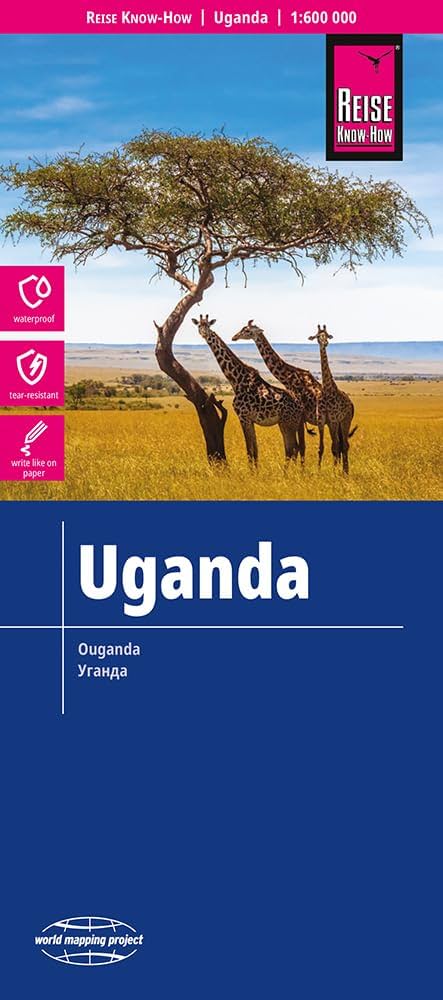Uganda landkaart, wegenkaart 1:600.000 9783831774012 Reise Know-How Verlag WMP, World Mapping Project Landkaarten en wegenkaarten Uganda, Rwanda, Burundi, Ruwenzorigebergte Uganda landkaart, wegenkaart 1:600.000 9783831774012 Reise Know-How Verlag WMP, World Mapping Project Landkaarten en wegenkaarten Uganda, Rwanda, Burundi, Ruwenzorigebergte