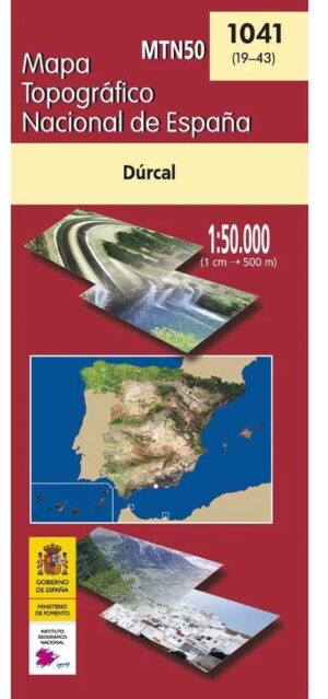 Hoja 1041 Dúrcal topografische wandelkaart 1:50.000 9788441665286  CNIG Spanje 1:50.000  Wandelkaarten Prov. Málaga & Granada, Grazalema, Sierra Nevada