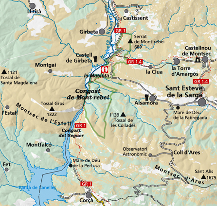 wandelkaart Congost de Mont Rebei 1:20.000 9788480908115 Editorial Alpina Wandelkaarten Spaanse Pyreneeën wandelkaart Congost de Mont Rebei 1:20.000 9788480908115 Editorial Alpina Wandelkaarten Spaanse Pyreneeën