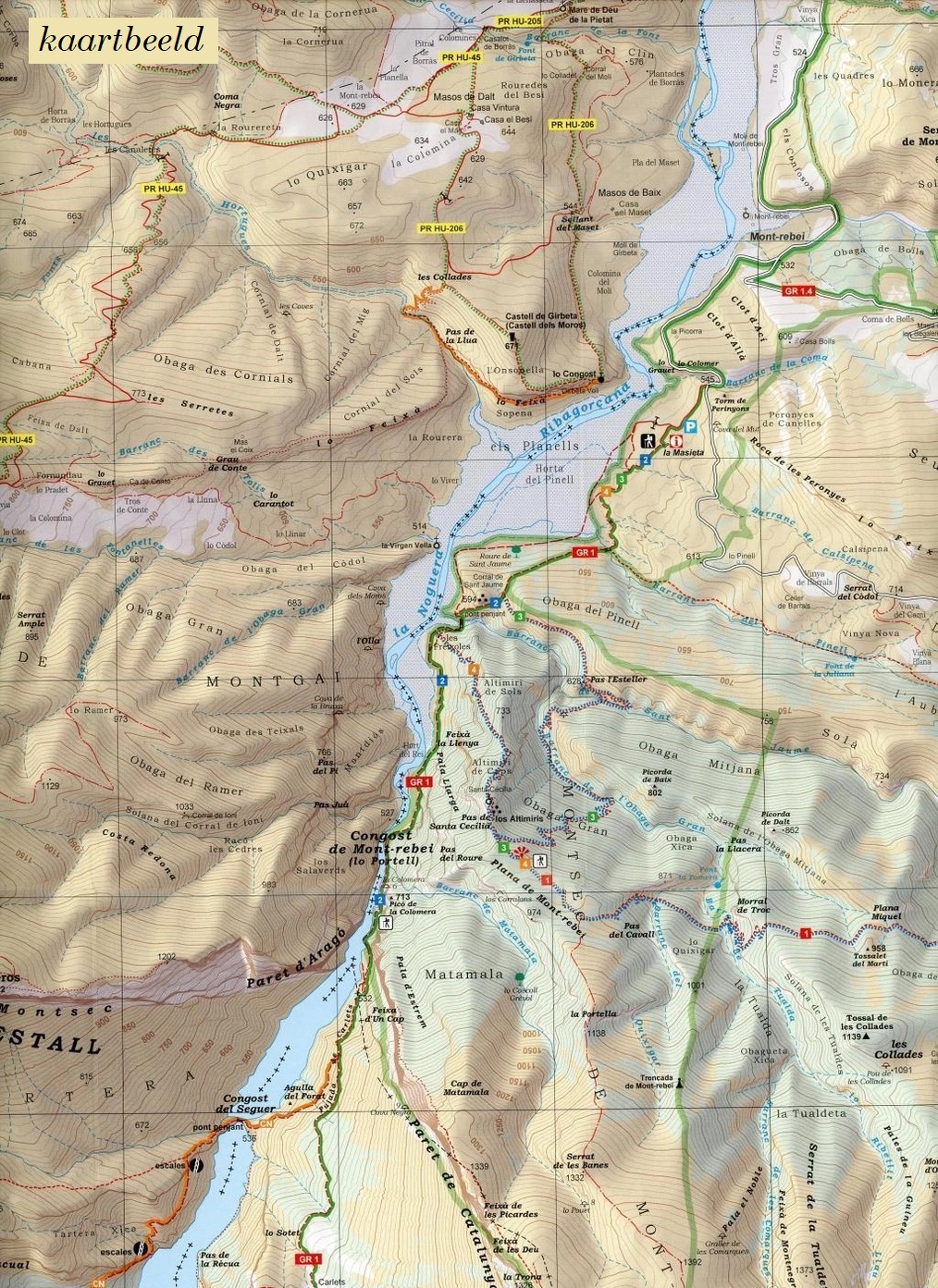 wandelkaart Congost de Mont Rebei 1:20.000 9788480908115 Editorial Alpina Wandelkaarten Spaanse Pyreneeën wandelkaart Congost de Mont Rebei 1:20.000 9788480908115 Editorial Alpina Wandelkaarten Spaanse Pyreneeën