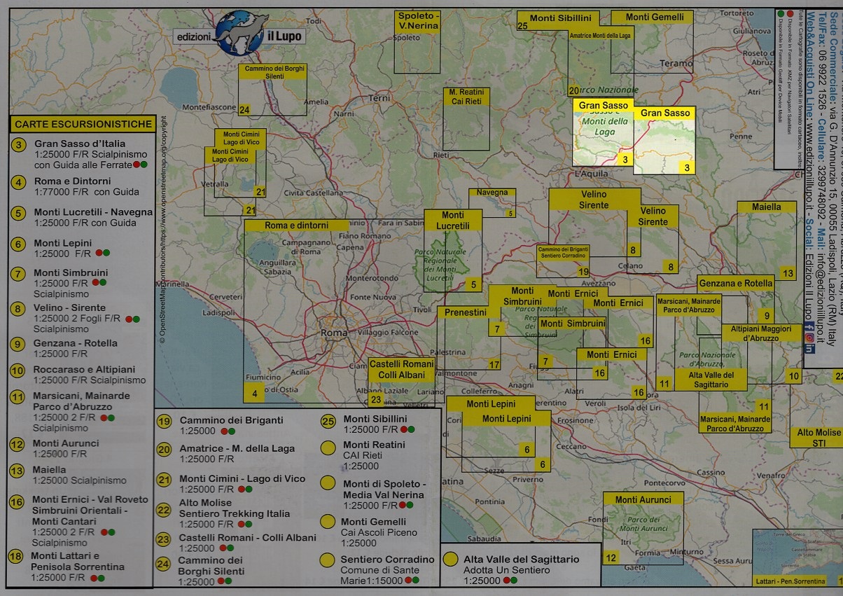 Gran Sasso d'Italia wandelkaart 1:25.000 9788888450902 Edizioni Il Lupo Wandelkaarten Abruzzen en Molise Gran Sasso d'Italia wandelkaart 1:25.000 9788888450902 Edizioni Il Lupo Wandelkaarten Abruzzen en Molise