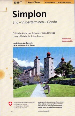 3319T Simplon  | wandelkaart 1:33.333 9783302333199  Bundesamt / Swisstopo Wanderkarten 1:33.333  Wandelkaarten Oberwallis