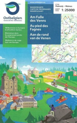 Oostkantons WK-4  Aan de Rand van de Venen | wandelkaart 1:25.000 9789462355729  NGI / VVV NGI / VVV wandelkaarten  Wandelkaarten Wallonië (Ardennen)