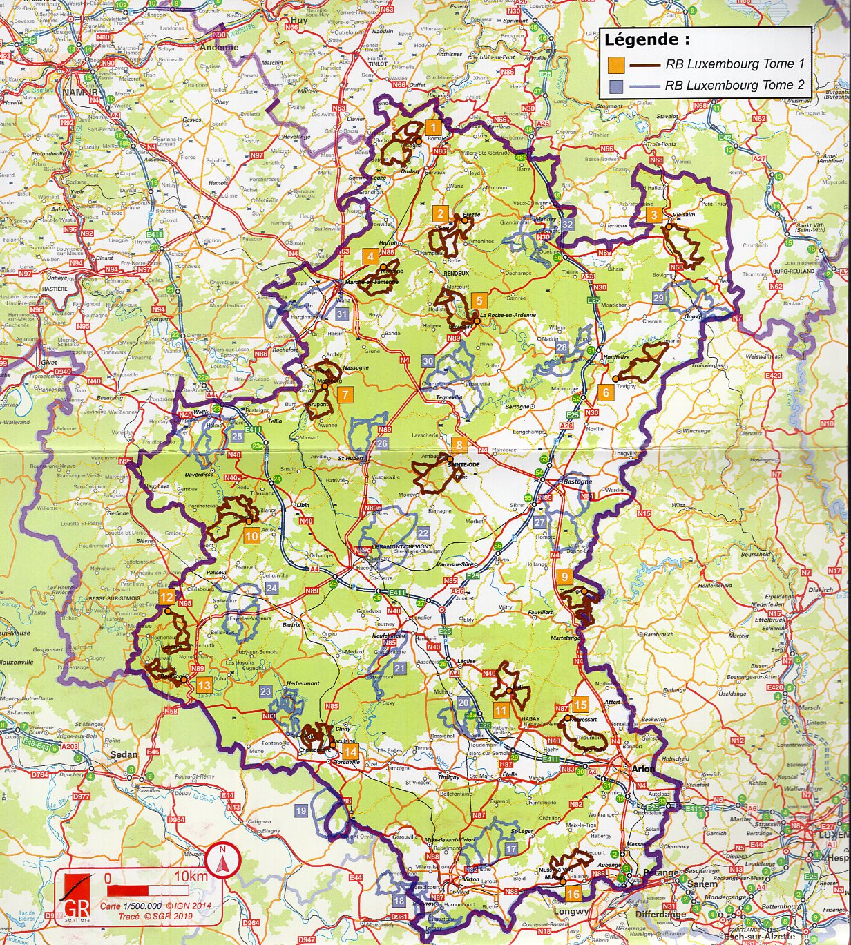 wandelgids provincie Luxemburg (B) | 16 Randonnées en Boucle, Tome 1 * 9782930488134 SGR Topoguides (B) Wandelgidsen Wallonië (Ardennen) wandelgids provincie Luxemburg (B) | 16 Randonnées en Boucle, Tome 1 * 9782930488134 SGR Topoguides (B) Wandelgidsen Wallonië (Ardennen)