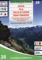 FRA-28 Aosta - Pila - Valle di Cogne - Gran Paradiso | wandelkaart 1:25.000 9788897465447  Fraternali Editore Fraternali 1:25.000  Wandelkaarten Aosta, Gran Paradiso