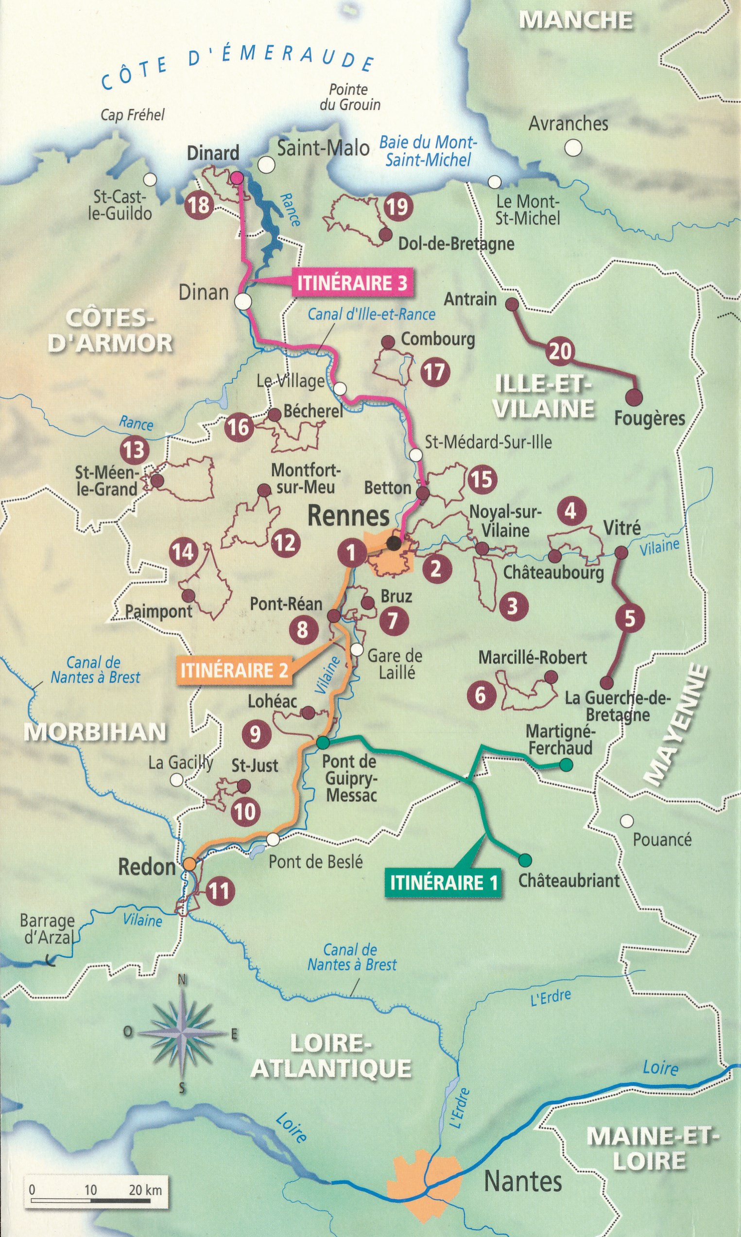 Autour de Rennes à vélo | fietsgids 9782737373565 Quest France Guides à Vélo Fietsgidsen Bretagne Autour de Rennes à vélo | fietsgids 9782737373565 Quest France Guides à Vélo Fietsgidsen Bretagne