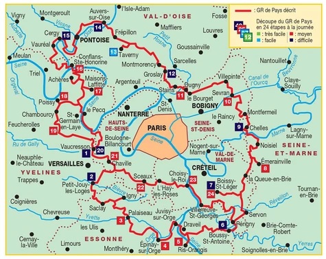 RE24 La Ceinture Verte d'Île-de-France à pied 9782751412806 FFRP Topoguides Meerdaagse wandelroutes, Wandelgidsen Parijs, Île-de-France RE24 La Ceinture Verte d'Île-de-France à pied 9782751412806 FFRP Topoguides Meerdaagse wandelroutes, Wandelgidsen Parijs, Île-de-France