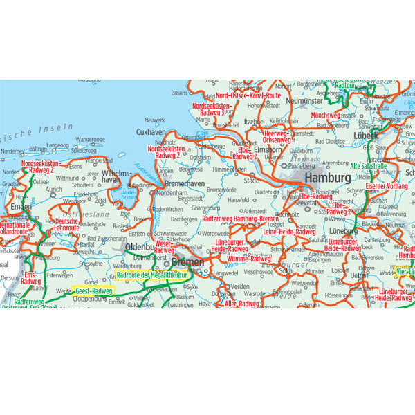 Bikeline overzichtskaart Langeafstandsfietsroutes Duitsland 1:650.000 9783711101341 Esterbauer Bikeline Fietskaarten, Meerdaagse fietsvakanties Duitsland Bikeline overzichtskaart Langeafstandsfietsroutes Duitsland 1:650.000 9783711101341 Esterbauer Bikeline Fietskaarten, Meerdaagse fietsvakanties Duitsland