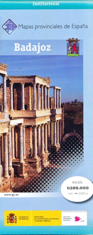 Prov.: Badajoz 1:200.000 9788441668669  CNIG Provinciekaarten Spanje  Landkaarten en wegenkaarten Extremadura