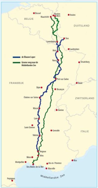 De Blauwe Loper naar de Middellandse Zee | fietsgids 9789064559259 Johan Groenewold Pirola / ReCreatief Fietsen Europafietsers Fietsgidsen, Meerdaagse fietsvakanties Europa, Frankrijk De Blauwe Loper naar de Middellandse Zee | fietsgids 9789064559259 Johan Groenewold Pirola / ReCreatief Fietsen Europafietsers Fietsgidsen, Meerdaagse fietsvakanties Europa, Frankrijk