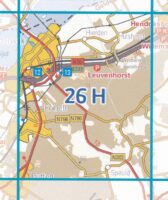 26H Harderwijk topografische wandelkaart 1:25.000 TK25.26H  Kadaster / Geo-Informatie Top. kaarten Gelderland  Wandelkaarten Arnhem en de Veluwe