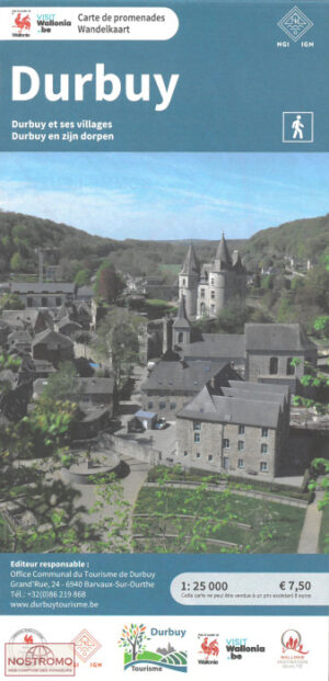 wandelkaart Durbuy e.o. 1:25.000 9789462355835  NGI / VVV NGI / VVV wandelkaarten  Wandelkaarten Wallonië (Ardennen)