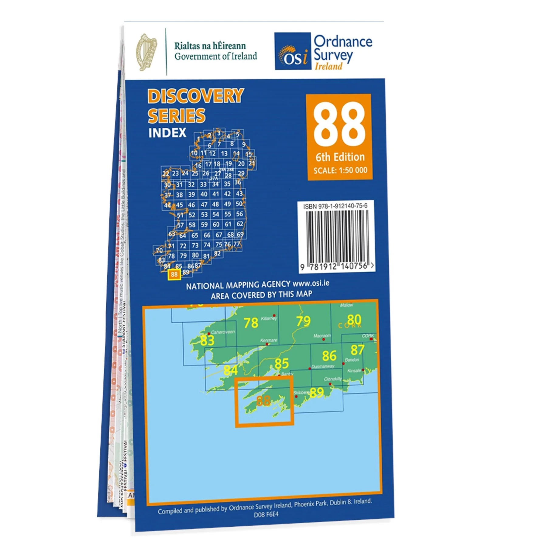 DM-88 | wandelkaart 9781912140756 Ordnance Survey Ireland Discovery Maps 1:50.000 Wandelkaarten Munster, Cork & Kerry DM-88 | wandelkaart 9781912140756 Ordnance Survey Ireland Discovery Maps 1:50.000 Wandelkaarten Munster, Cork & Kerry