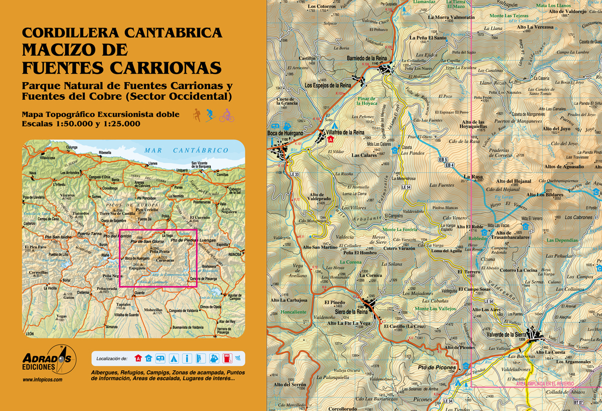 wandelkaart Macizo de Fuentes Carrionas 1:50.000 (Cordillera Cantábrica) 9788493317713 Adrados Wandelkaarten Picos de Europa wandelkaart Macizo de Fuentes Carrionas 1:50.000 (Cordillera Cantábrica) 9788493317713 Adrados Wandelkaarten Picos de Europa
