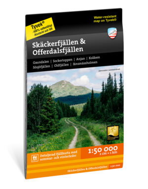 CAL-060  Skäckerfjällen & Offerdalsfjällen wandelkaart 1:50.000 9789188335593  Calazo Calazo Zweden midden  Wandelkaarten Midden Zweden