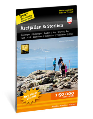 CAL-061  Årefjällen & Storlien wandelkaart 1:50.000 9789188779014  Calazo Calazo Zweden midden  Wandelkaarten Midden Zweden
