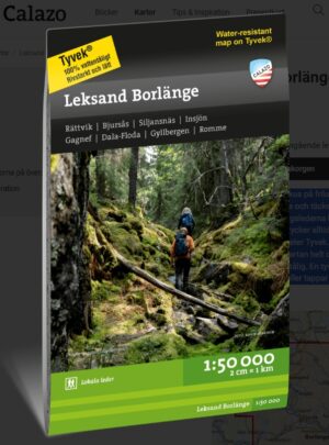 CAL-088  Leksand Borlänge wandelkaart 1:50.000 9789188779267  Calazo Calazo Zweden midden  Wandelkaarten Midden Zweden