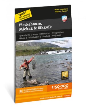 CAL-050  Pieskehaure, Miekak & Jäkkvik wandelkaart 1:50.000 9789189079779  Calazo Calazo Zweeds Lapland  Wandelkaarten Zweeds-Lapland (Norrbottens Län)