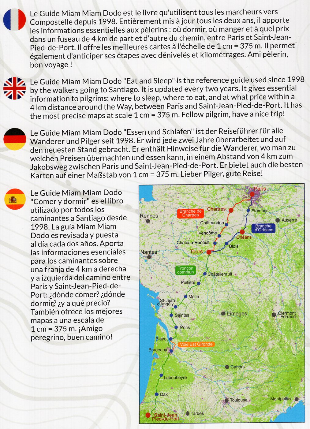 wandelgids Miam Miam Dodo: Voie de Paris / Tours / St-Jean-Pied-de-Port 9782380060379 Vieux Crayon Miam Miam Dodo Meerdaagse wandelroutes, Santiago de Compostela, Wandelgidsen Frankrijk wandelgids Miam Miam Dodo: Voie de Paris / Tours / St-Jean-Pied-de-Port 9782380060379 Vieux Crayon Miam Miam Dodo Meerdaagse wandelroutes, Santiago de Compostela, Wandelgidsen Frankrijk