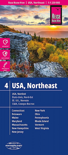 USA-04 Northeast landkaart, wegenkaart 1:250.000 9783831772186 Reise Know-How Verlag WMP, World Mapping Project Landkaarten en wegenkaarten VS ten oosten van de Rocky Mountains USA-04 Northeast landkaart, wegenkaart 1:250.000 9783831772186 Reise Know-How Verlag WMP, World Mapping Project Landkaarten en wegenkaarten VS ten oosten van de Rocky Mountains