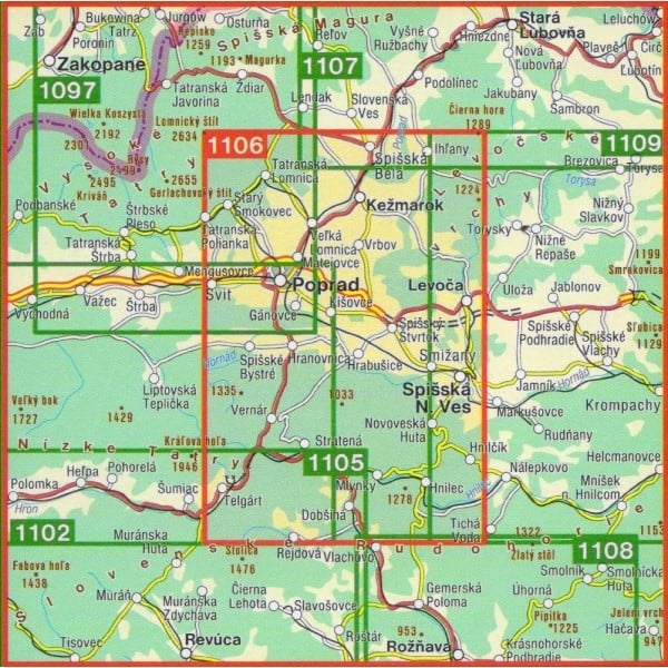 wandelkaart Slovensky Raj 1:50.000 9788072244843 SHOCart Wandelkaarten Slowakije wandelkaart Slovensky Raj 1:50.000 9788072244843 SHOCart Wandelkaarten Slowakije