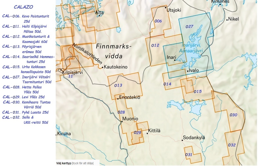 CAL-011 Halti, Kilpisjärvi, Pältsa wandelkaart 1:50.000 9789186773458 Calazo Calazo Fins Lapland Wandelkaarten Fins Lapland CAL-011 Halti, Kilpisjärvi, Pältsa wandelkaart 1:50.000 9789186773458 Calazo Calazo Fins Lapland Wandelkaarten Fins Lapland