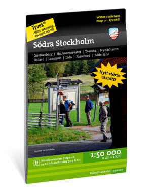 CAL-093  Södra Stockholm wandelkaart 1:50.000 9789188335517  Calazo Calazo Zweden midden  Wandelkaarten Stockholm