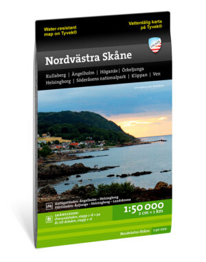 CAL-135  Nordvästra Skåne | wandelkaart 1:50.000 9789188335906  Calazo Calazo Zweden zuid  Wandelkaarten Zuid-Zweden