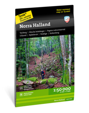 CAL-132  Norra Halland | wandelkaart 1:50.000 9789188335913  Calazo Calazo Zweden zuid  Wandelkaarten Zuid-Zweden