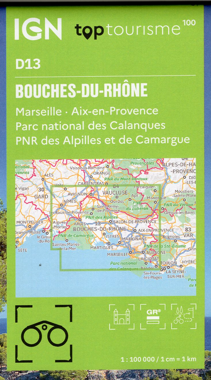 TCD-13 Bouches-du-Rhône, Marseille | overzichtskaart / fietskaart 1:100.000 9782758553328 IGN TOP 100 Départemental Fietskaarten, Landkaarten en wegenkaarten Provence, Marseille, Camargue TCD-13 Bouches-du-Rhône, Marseille | overzichtskaart / fietskaart 1:100.000 9782758553328 IGN TOP 100 Départemental Fietskaarten, Landkaarten en wegenkaarten Provence, Marseille, Camargue