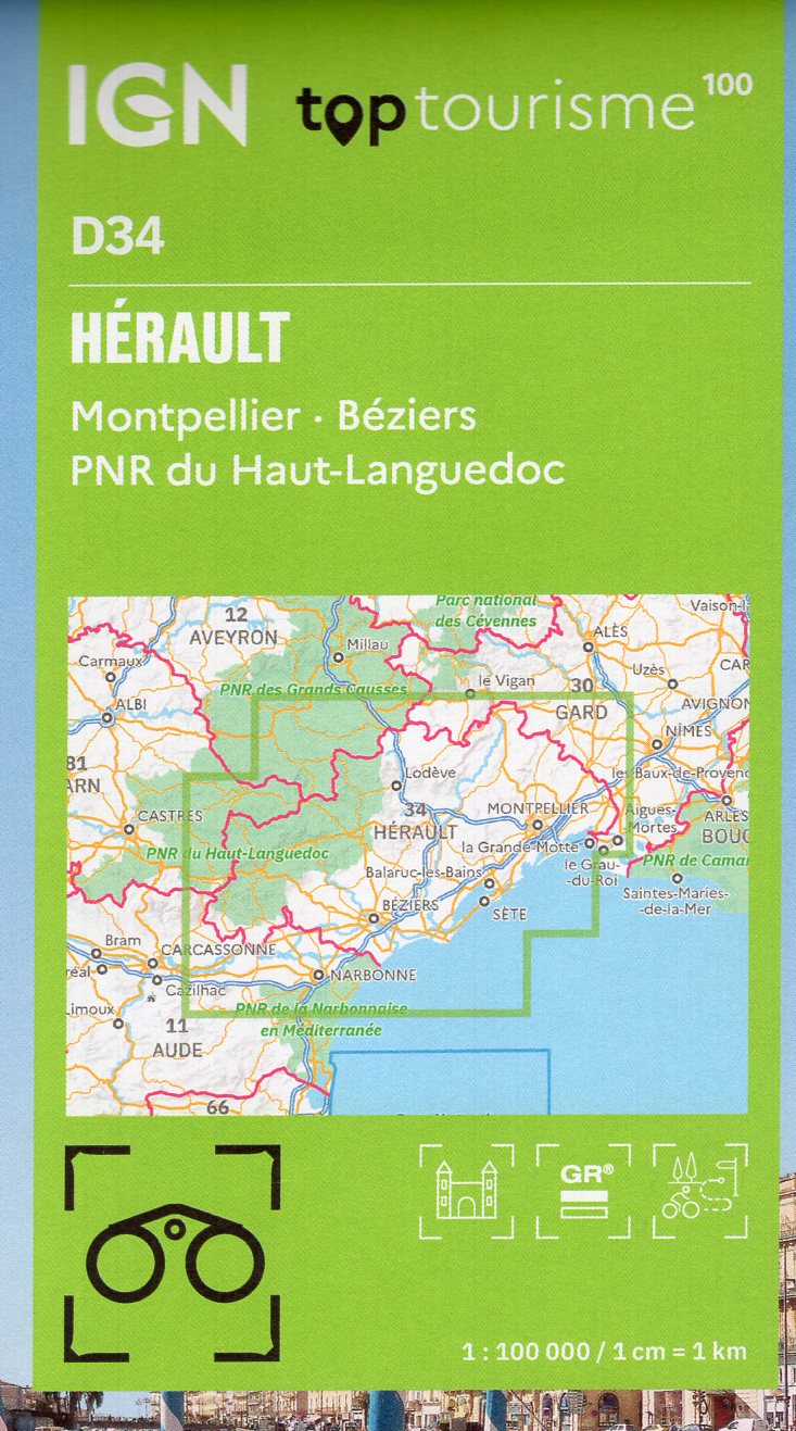 TCD-34 Hérault, Montpellier | overzichtskaart / fietskaart 1:100.000 9782758553342 IGN TOP 100 Départemental Fietskaarten, Landkaarten en wegenkaarten Cevennen, Languedoc TCD-34 Hérault, Montpellier | overzichtskaart / fietskaart 1:100.000 9782758553342 IGN TOP 100 Départemental Fietskaarten, Landkaarten en wegenkaarten Cevennen, Languedoc