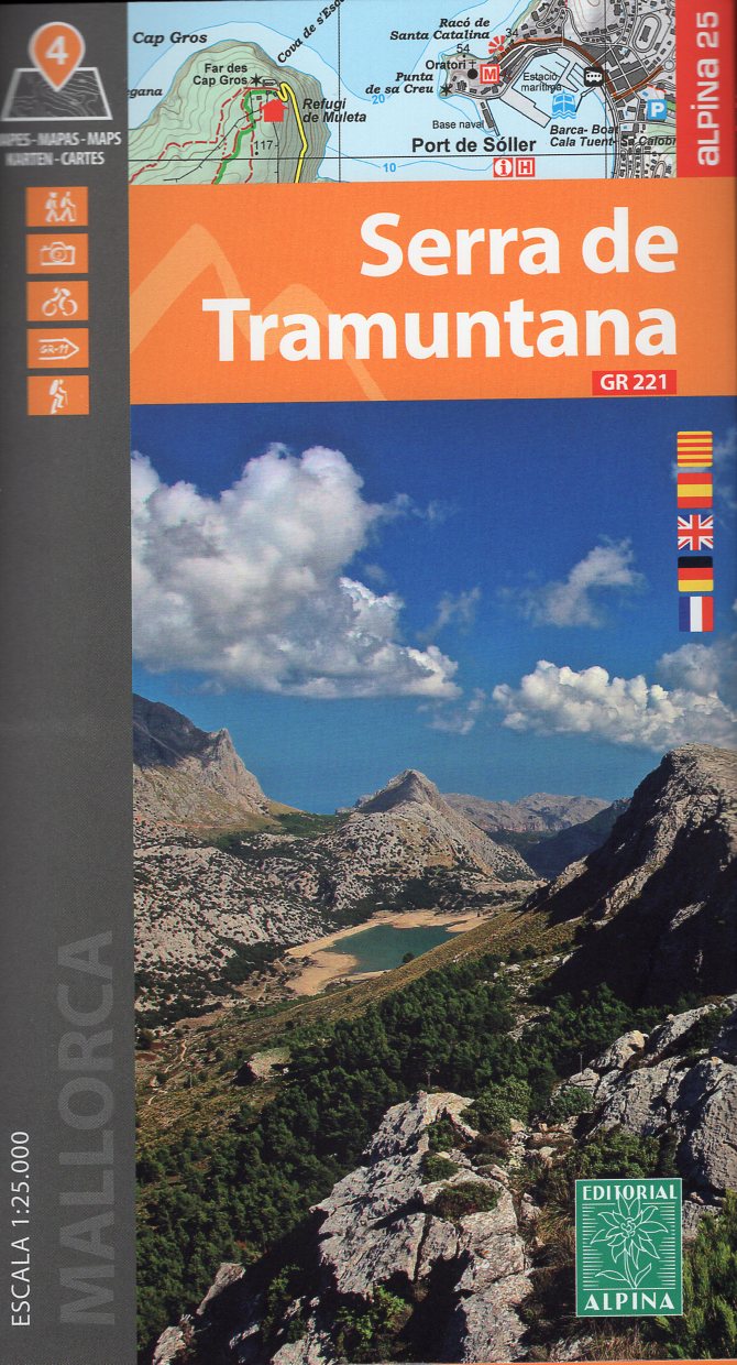 wandelkaart Serra de Tramuntana (Mallorca) 9788470111006 Editorial Alpina Meerdaagse wandelroutes, Wandelkaarten Mallorca wandelkaart Serra de Tramuntana (Mallorca) 9788470111006 Editorial Alpina Meerdaagse wandelroutes, Wandelkaarten Mallorca