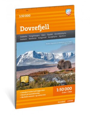 CAL-076  Dovrefjell wandelkaart 1:50.000 9789189371491  Calazo Calazo Noorwegen midden  Wandelkaarten Midden-Noorwegen