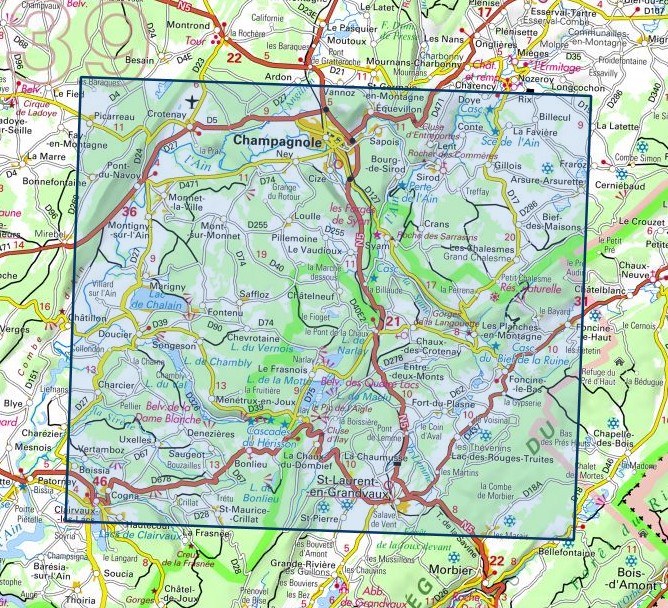 wandelkaart 3326ET Champagnole 1:25.000 9782758555919 IGN IGN 25 Jura (F) Wandelkaarten Franse Jura wandelkaart 3326ET Champagnole 1:25.000 9782758555919 IGN IGN 25 Jura (F) Wandelkaarten Franse Jura