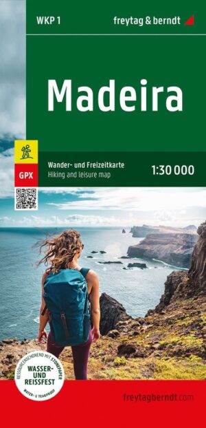 Madeira 1:30.000 (WKP1) 9783707922424  Freytag & Berndt Wandelkaarten Madeira  Wandelkaarten Madeira