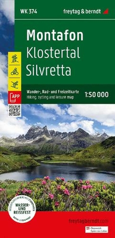 WK-374 Montafon, Silvretta, Hochalpenstrasse, Piz Buin 9783707923384 Freytag & Berndt WK 1:50.000 Wandelkaarten Vorarlberg WK-374 Montafon, Silvretta, Hochalpenstrasse, Piz Buin 9783707923384 Freytag & Berndt WK 1:50.000 Wandelkaarten Vorarlberg
