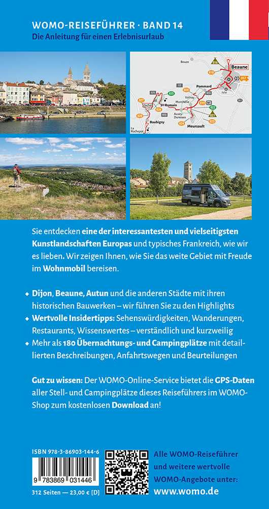 campergids Frankrijk: Bourgondië (Bourgogne) | Burgund 9783869031446 Womo mit dem Wohnmobil Op reis met je camper, Reisgidsen Bourgogne campergids Frankrijk: Bourgondië (Bourgogne) | Burgund 9783869031446 Womo mit dem Wohnmobil Op reis met je camper, Reisgidsen Bourgogne