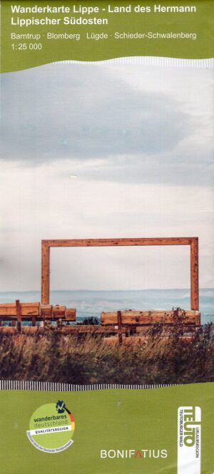 Land des Hermann: Lippischer Südosten | wandelkaart 1:25.000 9783897107878  Bonifatius   Wandelkaarten Teutoburger Woud & Ostwestfalen