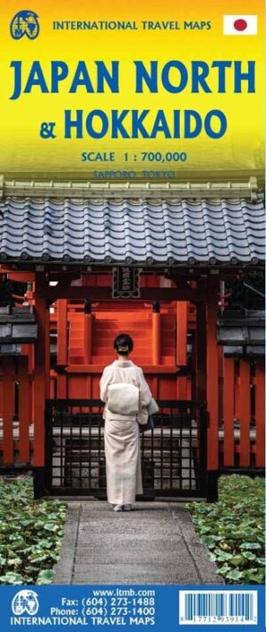ITM Hokkaido / Noord-Japan 1:700.000 9781771293914  International Travel Maps   Stadsplattegronden Japan