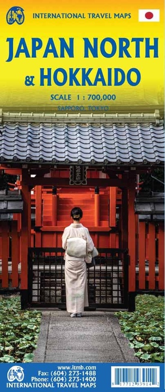 ITM Hokkaido / Noord-Japan 1:700.000 9781771293914 International Travel Maps Stadsplattegronden Japan ITM Hokkaido / Noord-Japan 1:700.000 9781771293914 International Travel Maps Stadsplattegronden Japan