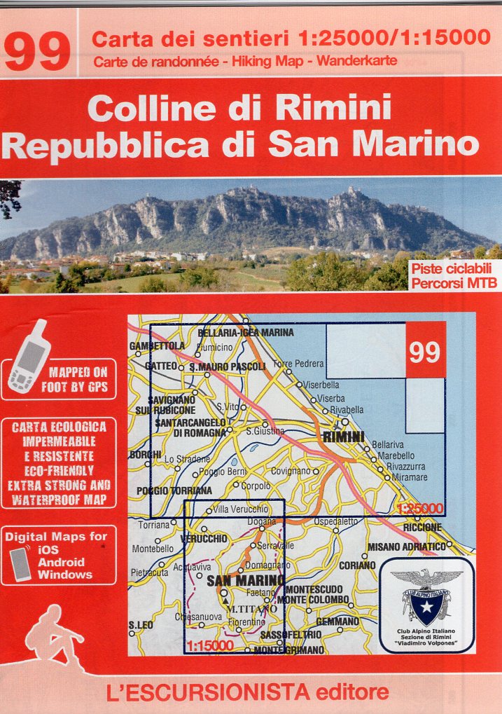 ESC-99 Colline di Rimini | wandelkaart 1:25.000 9791280163110 Escursionista Carta dei Sentieri 1:25.000 Wandelkaarten Bologna, Emilia-Romagna ESC-99 Colline di Rimini | wandelkaart 1:25.000 9791280163110 Escursionista Carta dei Sentieri 1:25.000 Wandelkaarten Bologna, Emilia-Romagna