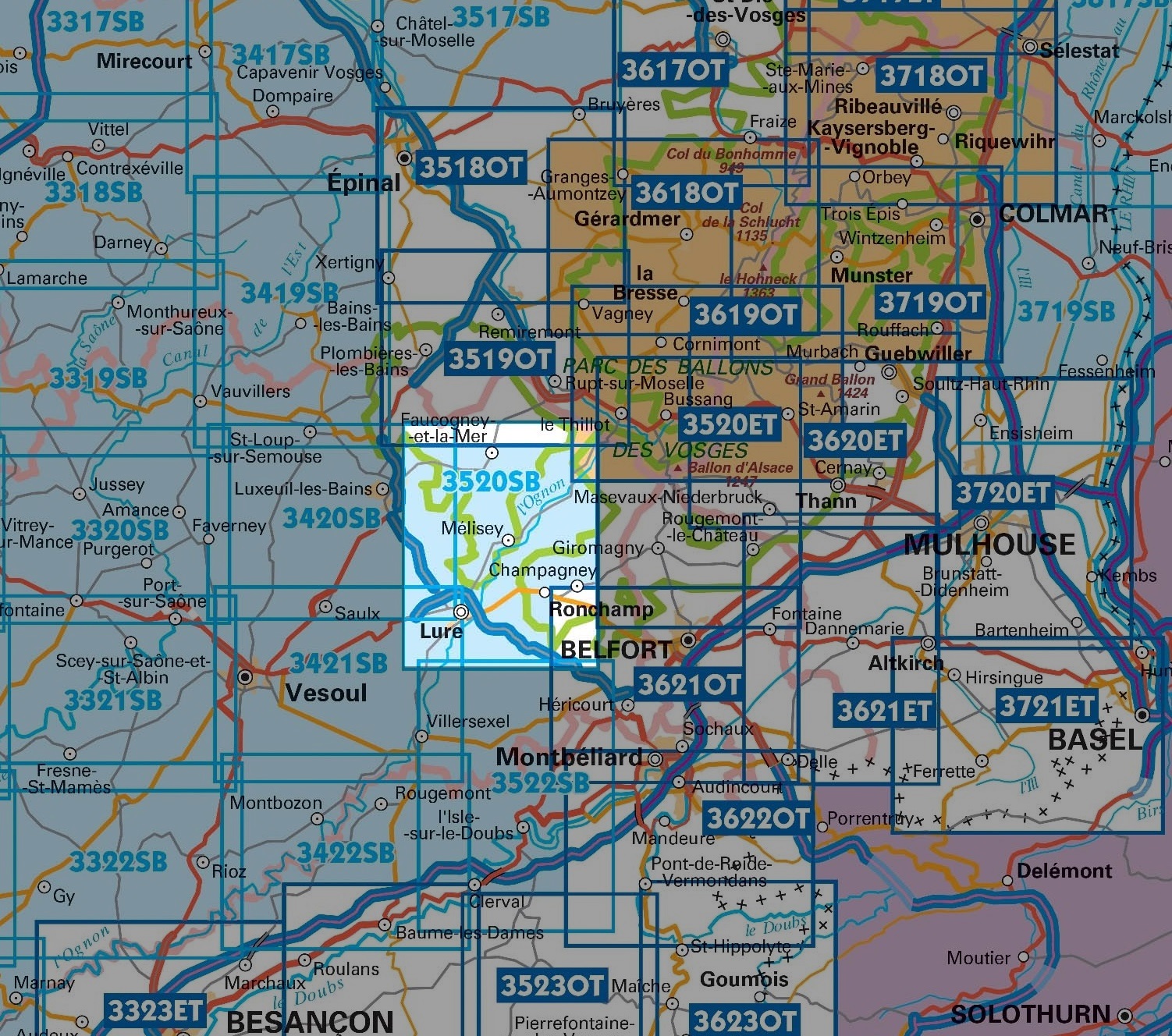 SB-3520 Lure / Mélisey | wandelkaart 1:25.000 9782758549703 IGN IGN 25 Vogezen Wandelkaarten Vogezen SB-3520 Lure / Mélisey | wandelkaart 1:25.000 9782758549703 IGN IGN 25 Vogezen Wandelkaarten Vogezen